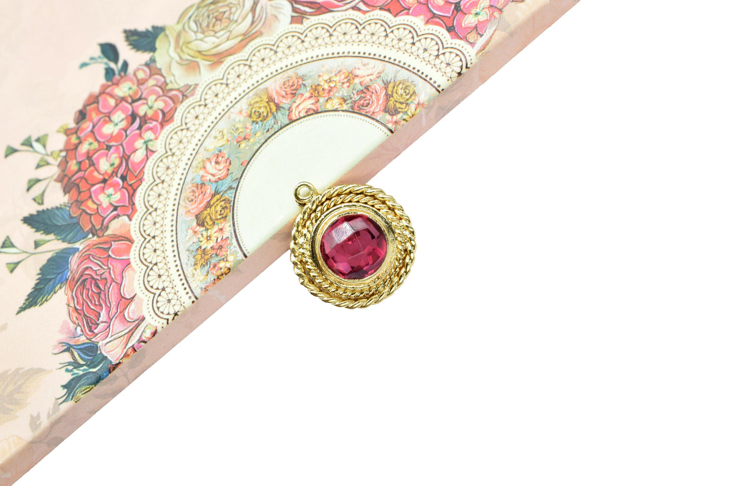 Gemstone Round Bezel Connectors,Handmade Component Pendant Beads Jewelry,Station Bezel Link,Craft Supplies,Single Bail Charms Pendants,Gift