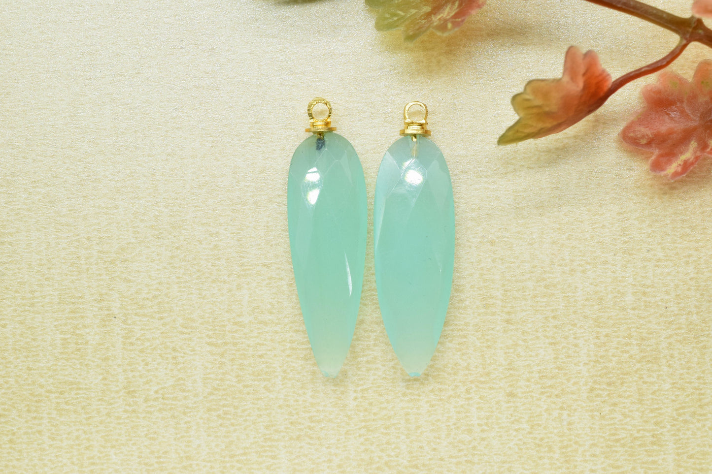 Gemstone Single Bail Pendants,Craft Supplies Tools,Findings Link Pendants,Handmade Component,Earring Connector,Teardrop Drill Pendant Charm