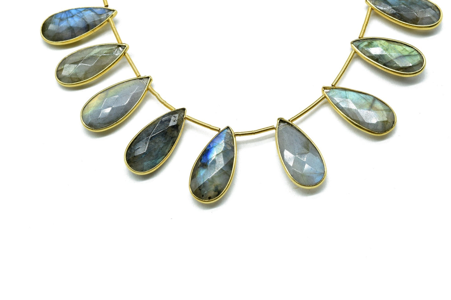Labradorite Faceted Pear Shape 8x20mm 9 pieces strand,Teardrop Beads,Labradorite charms,AAA Quality,Labradorite Jewelry Beads,Bezel Links