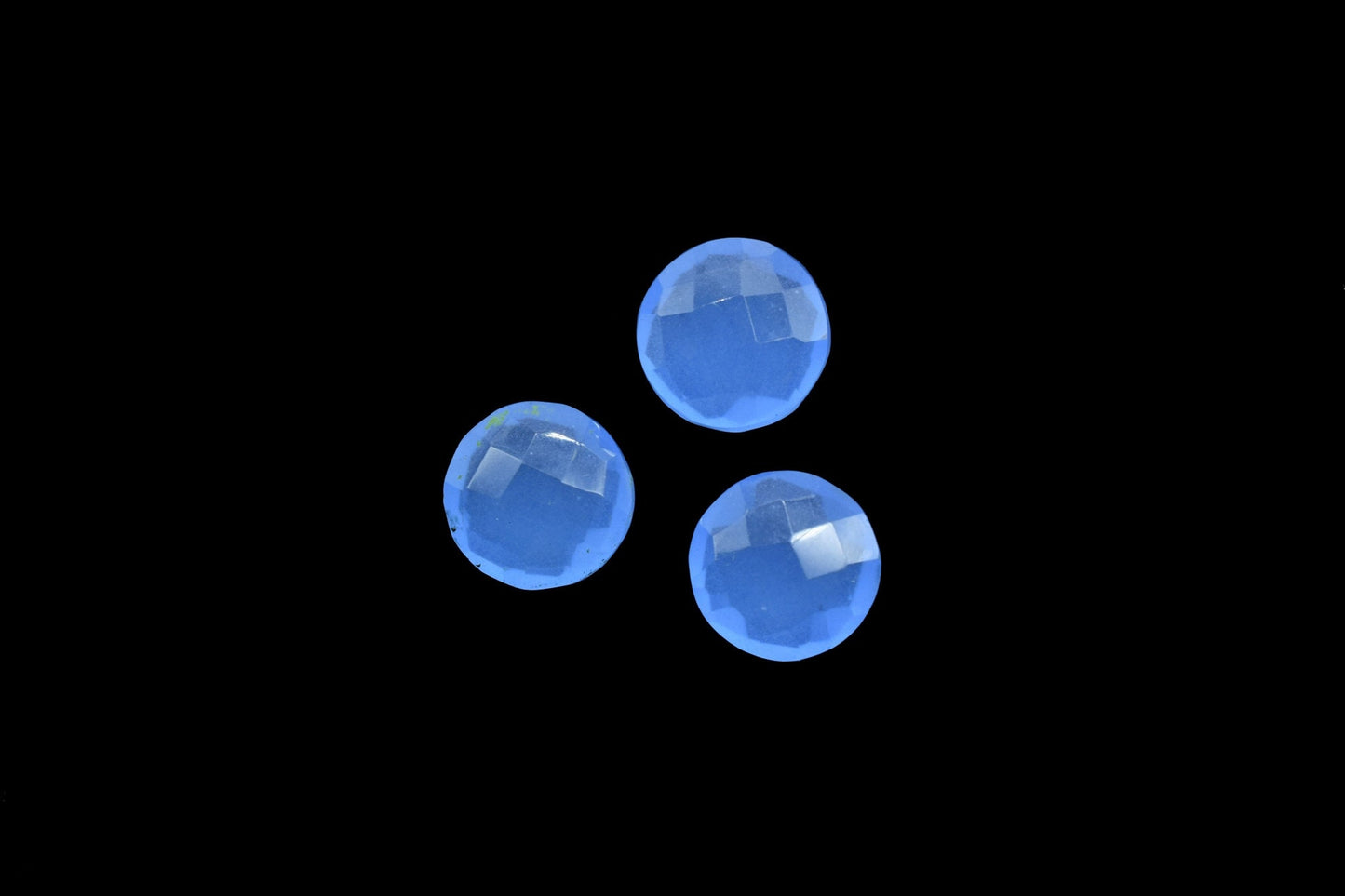 Blue Chalcedony Faceted Coin Shape Briolettes,Superb Item at Low Price,10mm Round Shape Briolettes,Aqua Chalcedony Round Beads,Coin Beads