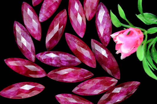 Natural Ruby Marquise  10x30mm Briolettes,Ruby Marquise Briolettes,Ruby Briolette, Jewelry Supplies,Ruby BEADS,Ruby Jewelry Marquise Shape