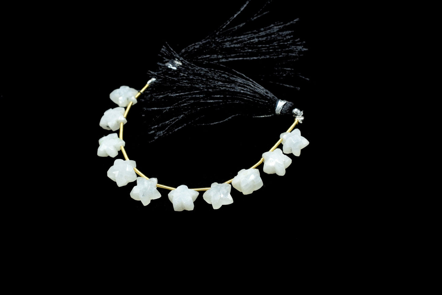 Moonstone Star Shape Briolette,Rainbow Moonstone Faceted Briolette,Sold By Strand,Beautiful Blue Flashy Briolette,Amazing Garland Star Shape