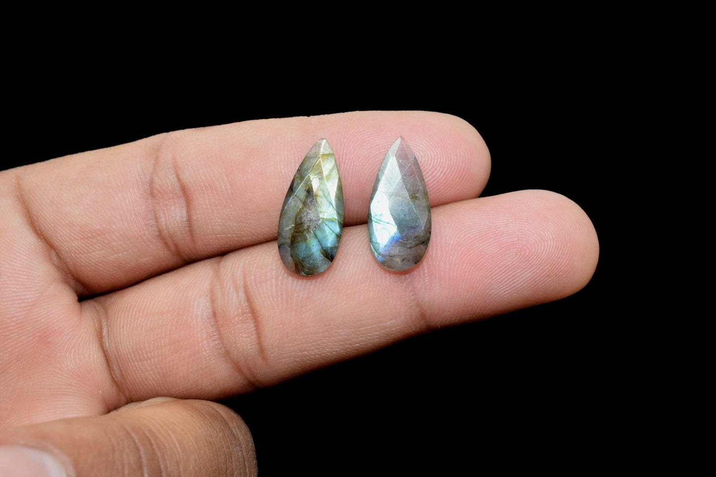 Labradorite 8x20mm Faceted Pear Shape Briolettes,Labradorite Teardrop Beads,Calibrated Faceted Beads,8x20mm pear Beads,jewelry making Beads