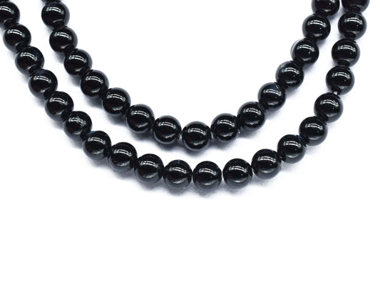 Black Onyx Smooth Gemstone Briolettes,Onyx Beads Strands Jewelry,Black Onyx Gemstone 6mm To 7mm Round Shape 15 Inch Beads Strands Jewelry