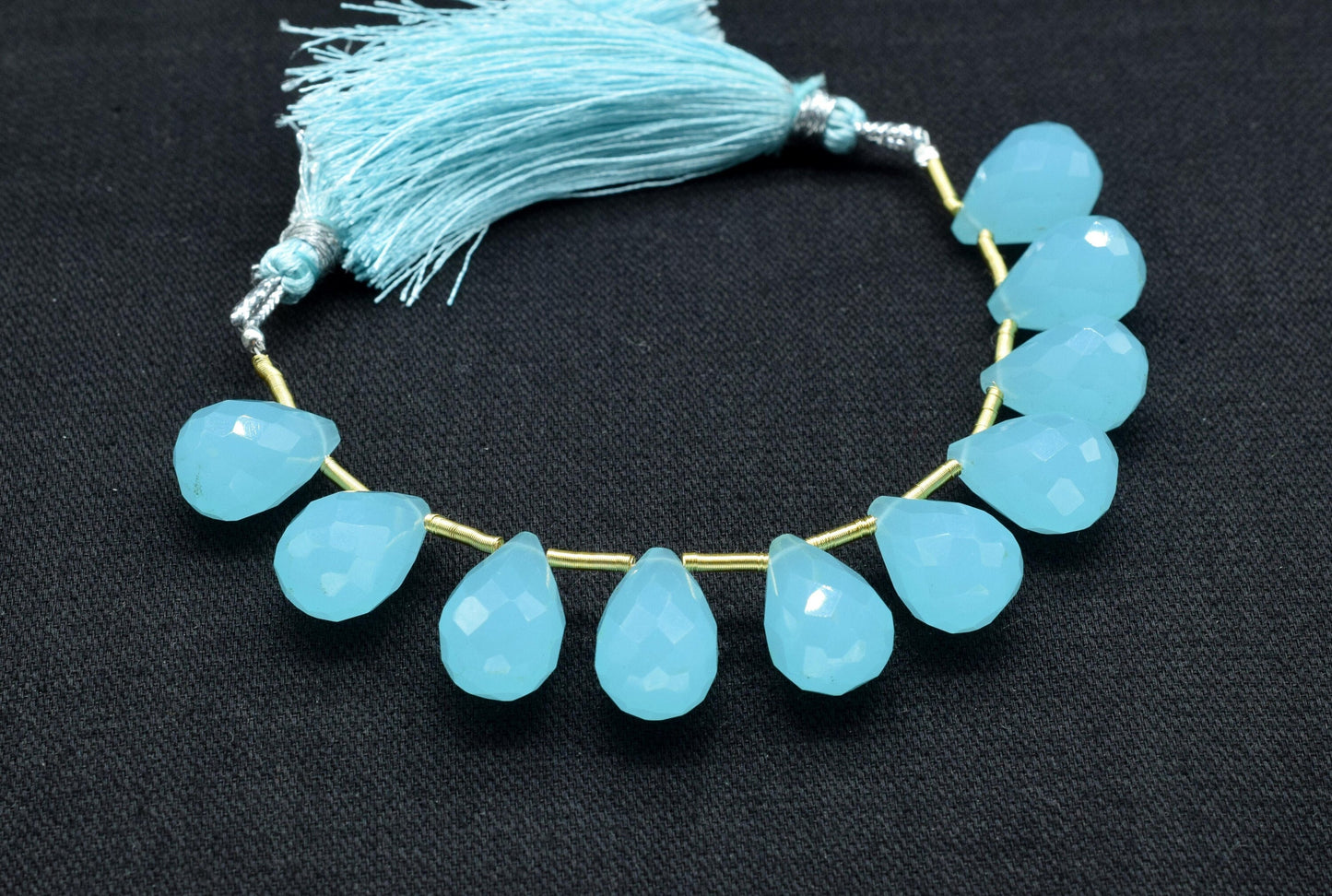 peru Chalcedony Faceted drop Shape Briolettes,10x14mm Faceted Teardro,Peru Chalcedony Faceted Briolettes,jewelry making Beads,Chalcedony