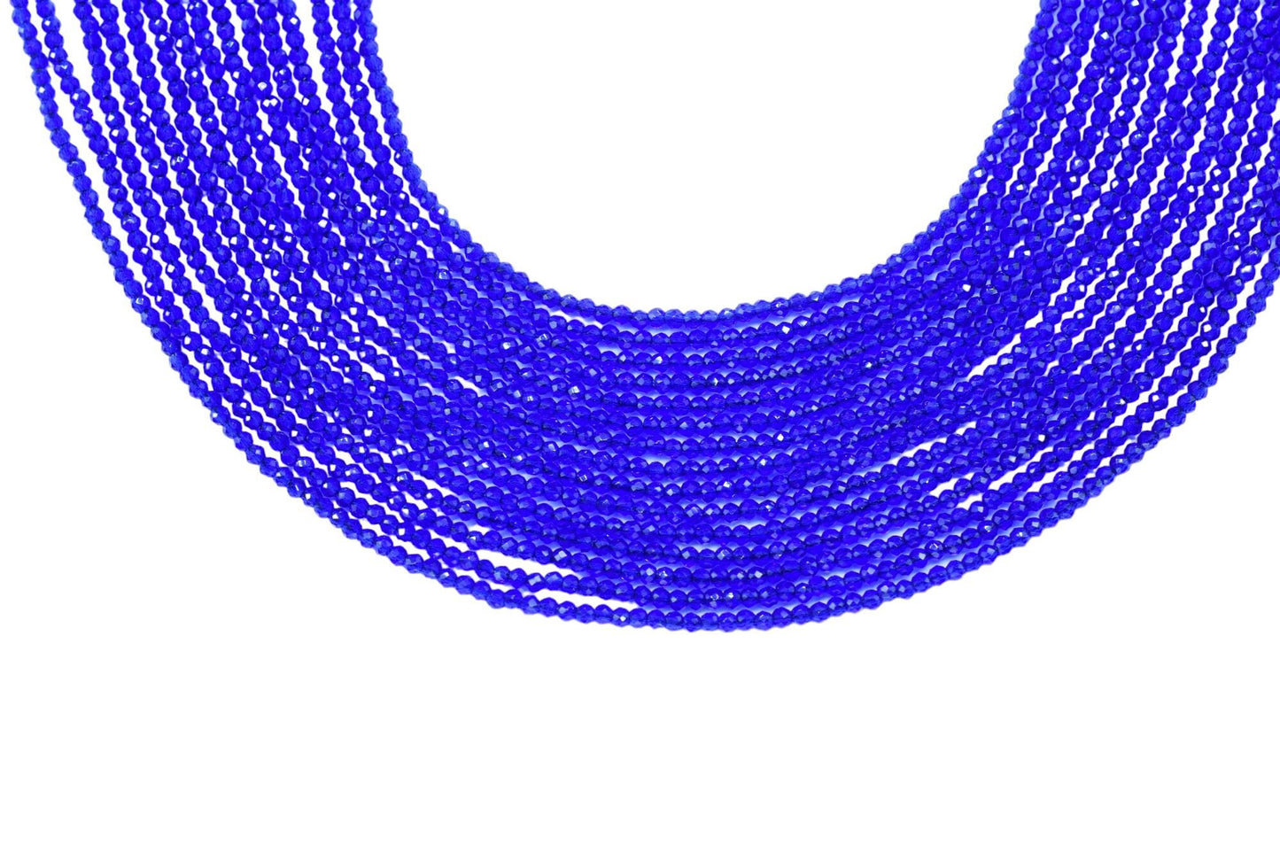 Blue Quartz Faceted Beads/Beads Strand/Jewerly Making Beads/2mm Blue Beads Strand/Loose Gemstone Beads/Rondelle Beads/Gift