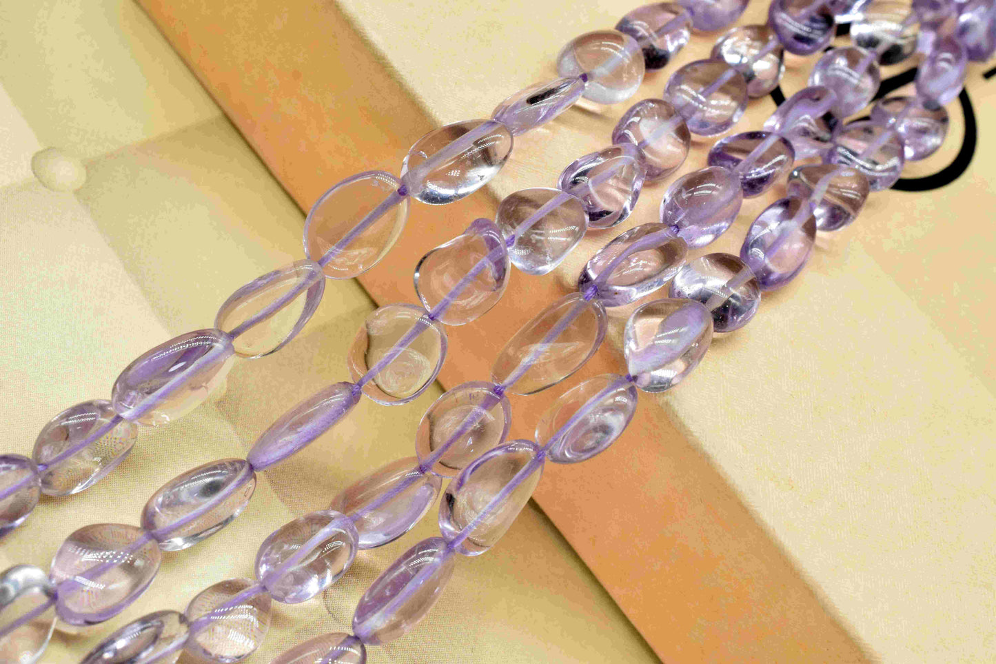 Natural Amethyst smooth Oval nuggets,handmade Necklace,Oval Shape Gemstone Tumble Beads,Purple nugget Strand,Amethyst Beads Jewelry,Gift