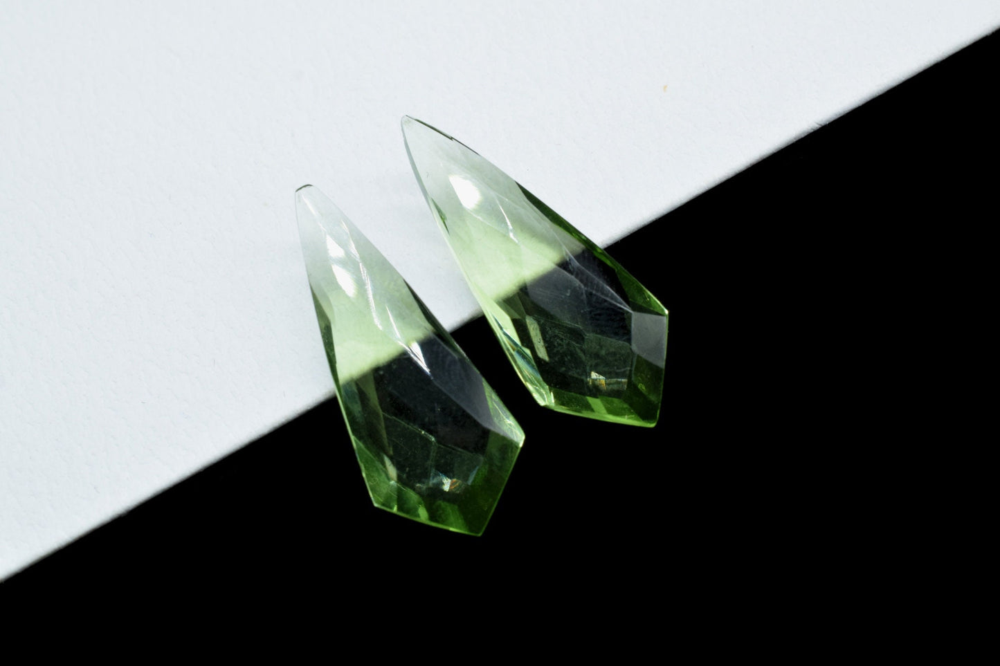 Green Amethyst Quartz Pear Shape Faceted Brioletts,Amazing Item at Low Price,12x27mm Pear ,Quartz Pear,Green Quartz Teardrop,jewelry beads