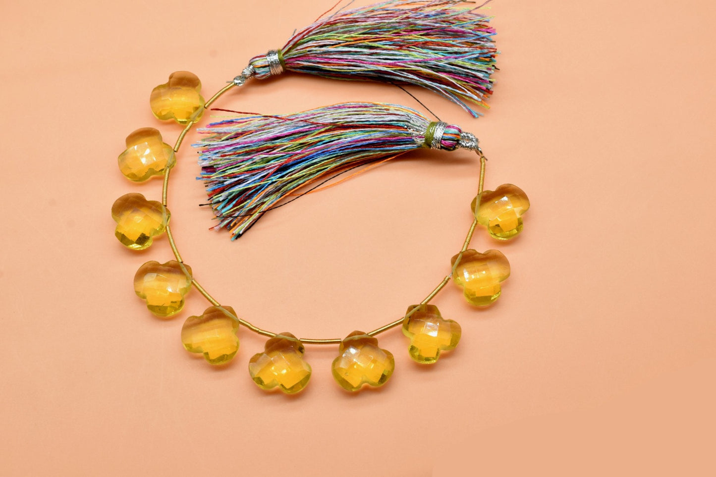 Citrine Fancy faceted Handmade Carved briolettes,Orange Color Carved Briolette,Carved Briolettes,hand carving beads,Side drilled briolettes