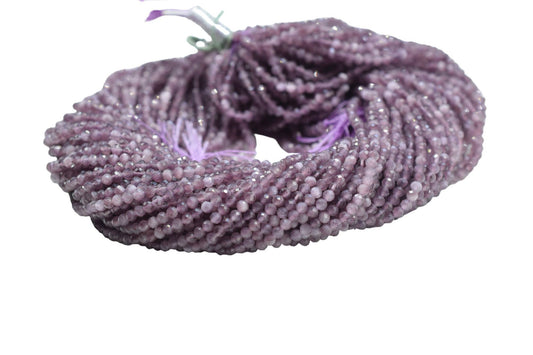 Pink Amethyst AAA Faceted beads/Amethyst Stone Beads/Rondelle Beads/Jewerly Making Beads/Micro Cut Beads/Loose Gemstone Beads/Wholesale Bead