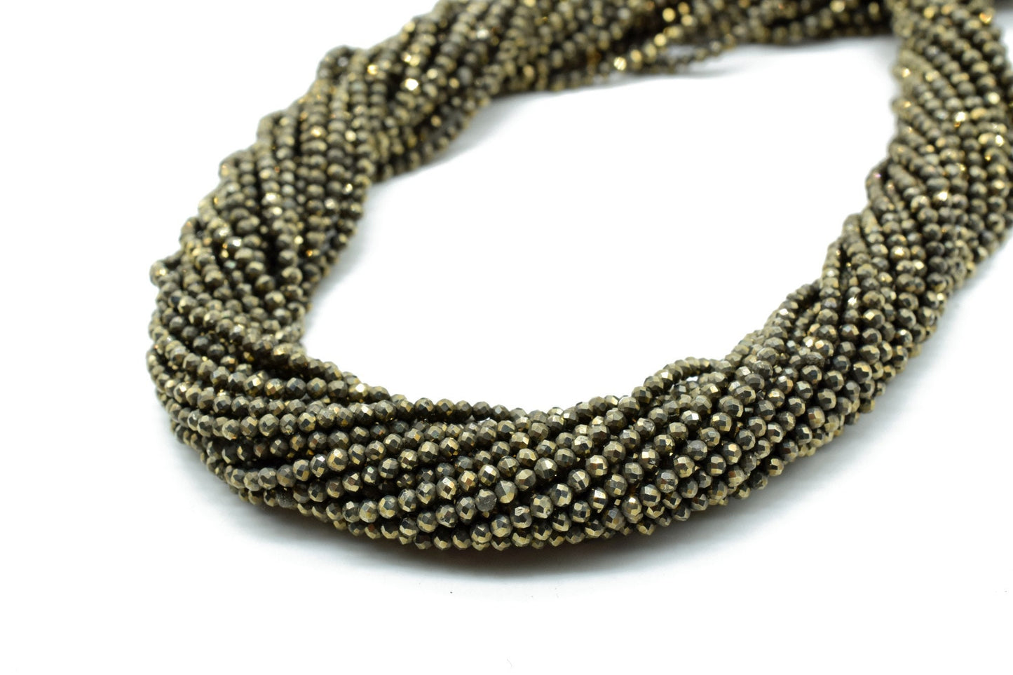 Natural Pyrite Faceted bead,micro Rondelle beads,Golden Beads,Golden Gemstone Beads,2mmto 2.5mm beads strand,AAA quality faceted bead,13''