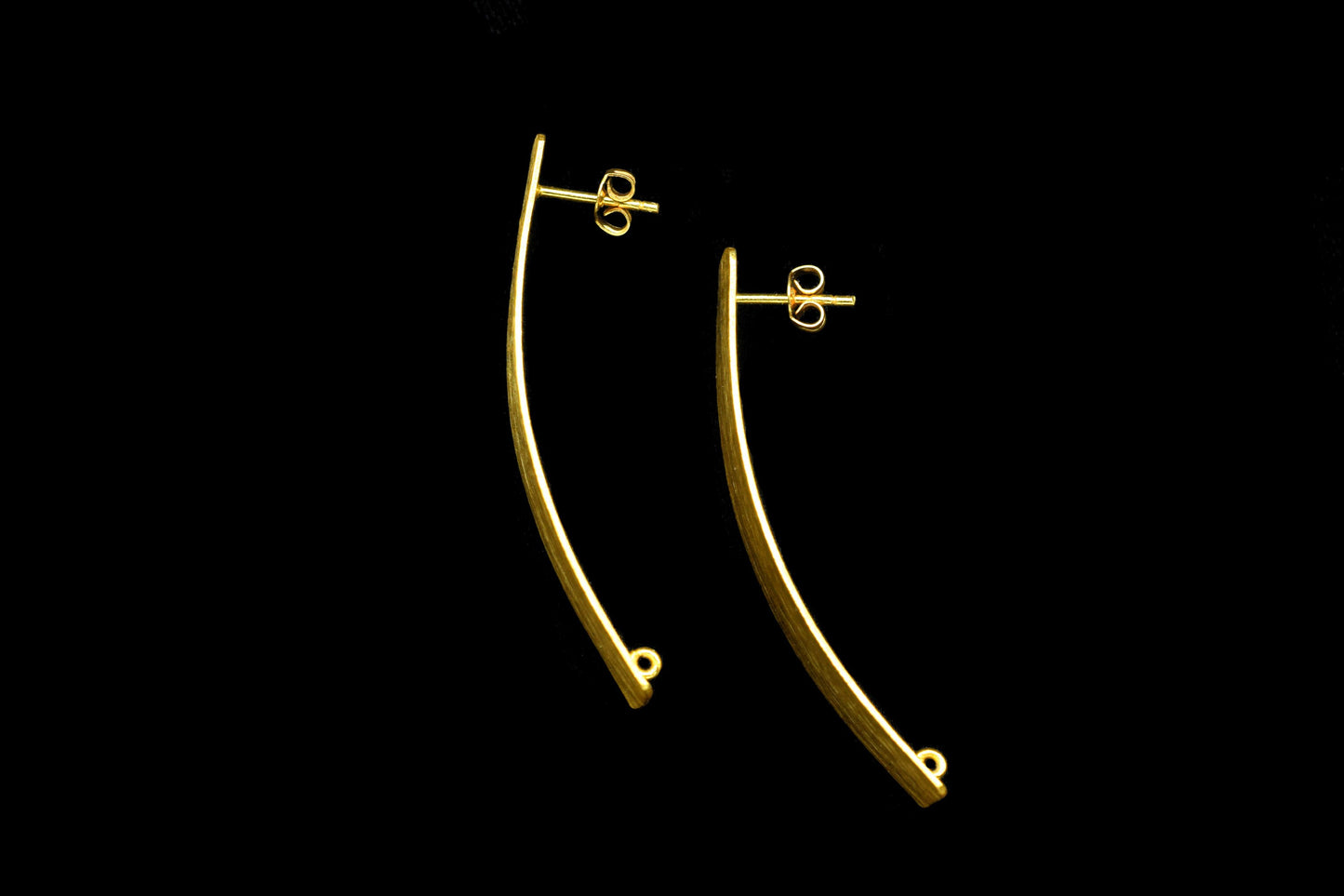 Gold plated brass earring post,Rectangle shape earring connector,Brass earring charms,Brass Earring findings jewelry,Brass Jewellery,B'Gift