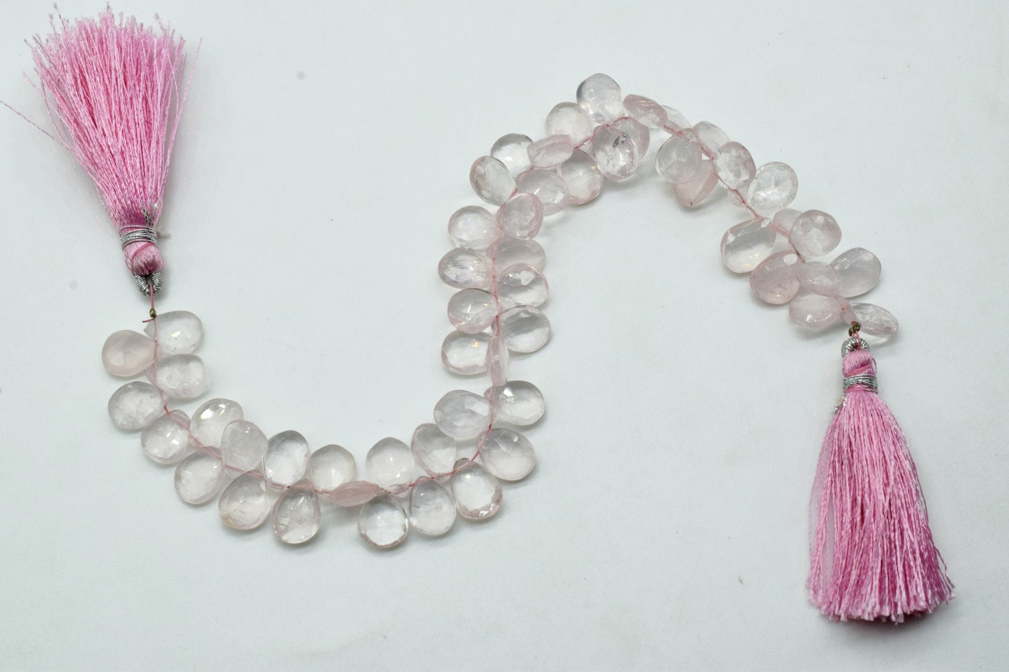 Pink Chalcedony 8x10mm Faceted Pear Briolettes,Rose quartz Faceted Briolettes,Calibrated Gemstone,Chalcedony Pear Briolettes,wholesale beads