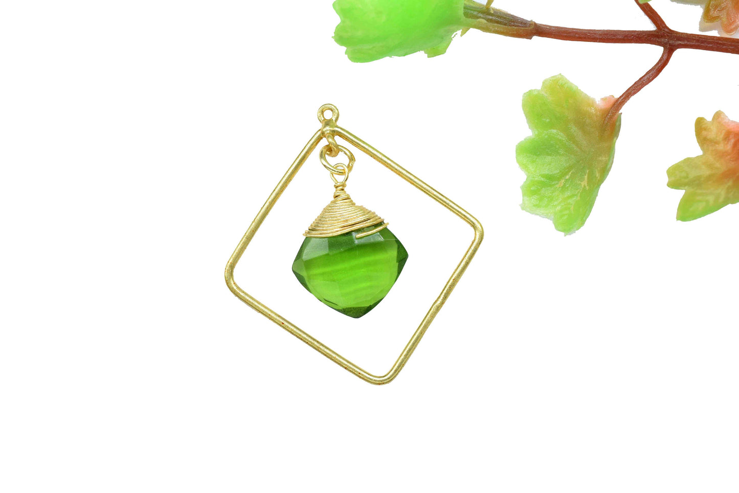 Gemstone Finding 12mm Square Pendants,Statement Earring Jewelry, Carft Supplies Tools,Handmade Circle Bezel Pendants,Gemstone Craft Supply