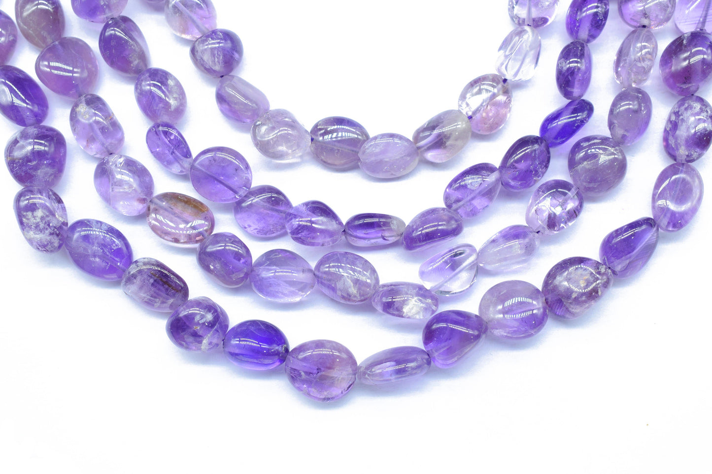 Natural Gemstone Nuggets Beads/Smooth Beads/Jewelry Making Craft/Amethyst Nuggets Beads/Handmade Jewelry/Amethyst Jewelry/Gift