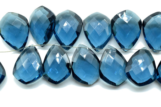 NATURAL TEAL Moss Kyanite 15x20mm Faceted Pear Shape Briolette,Kaynite Briolettes,Superb Item at Low PriceFinest Quality Briolette