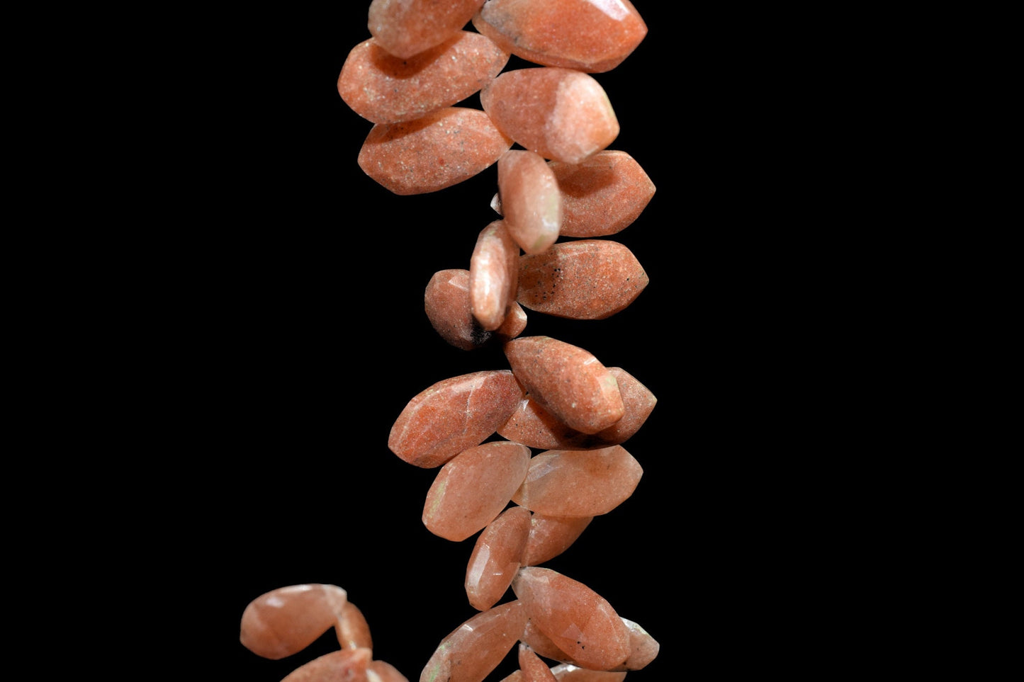 Sunstone Faceted Pear Shape Beads,10x20mm Pear Shape Beads,Sunstone Faceted Briolette,Sunstone Tie Shape Beads,Jewelry Making Gemstone,beads