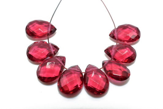 Pink Tourmaline teardrop briolettes,7x10mm Teardrop,Tourmaline Pear Briolettes Supplies,Craft Supplies,Tourmaline Micro Briolette Bead,