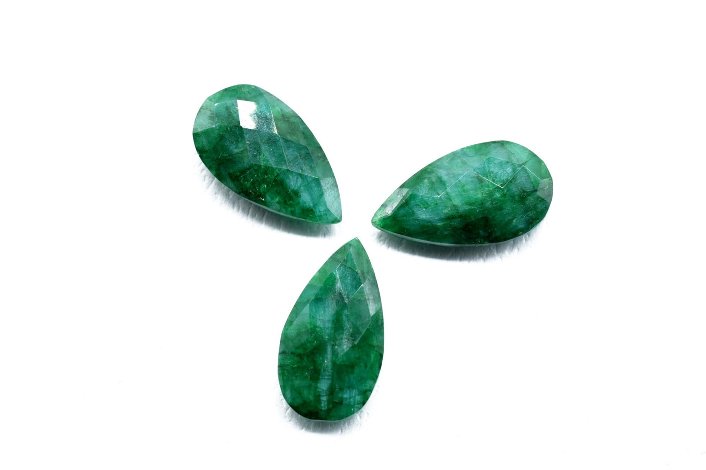 Emerald Faceted 10x18mm pear shape Briolettes,Emerald Jewelry Making,Emerald pear shape Beads,Emerald Faceted Beads,Emerald Teardrop