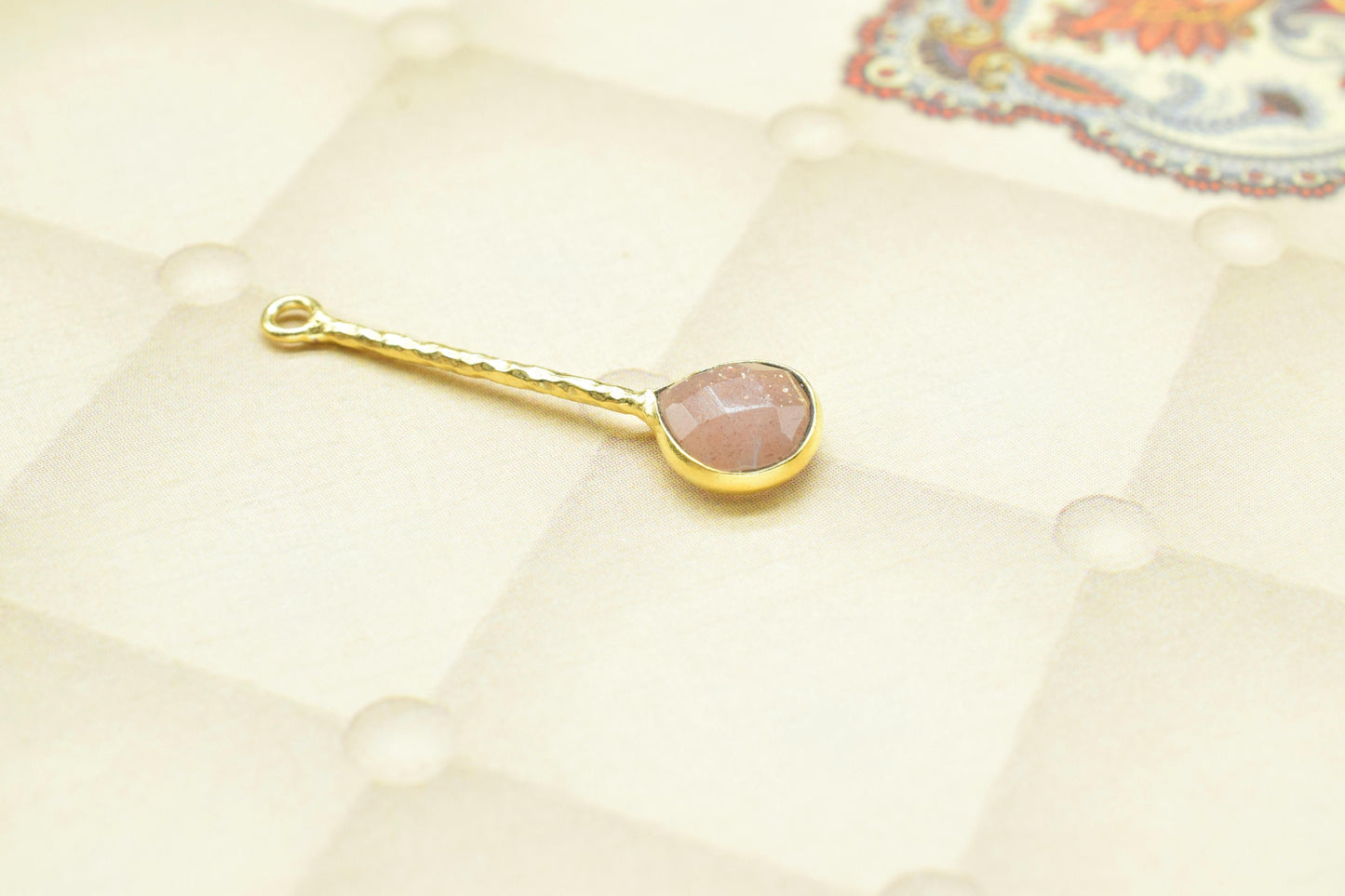 Pink Strawberry Charm/Gemstone Component/Faceted Pink Strawberry Charm/Necklace Pendant/Single Bail Charm/Summer Collection/Wholesale Supply