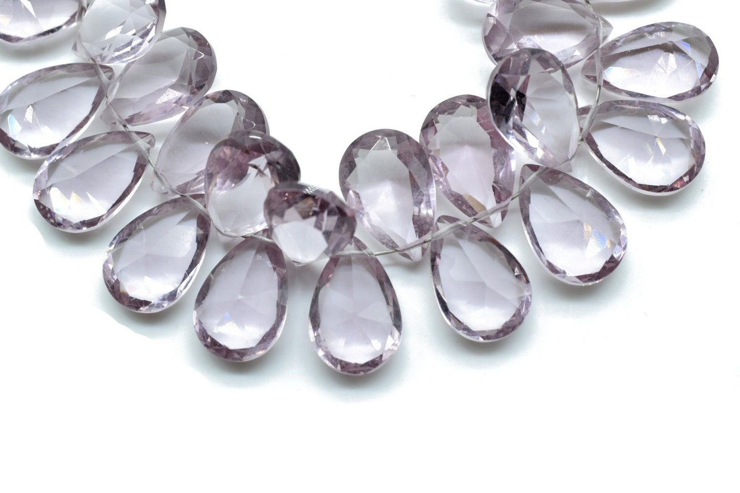 Brazilian Amethyst 8x12mm Faceted Pear Shape Beads,Pear Shape Briolettes,Side Drill Pear Wholesale Bead,Jewelry Supplies,Pear Faceted Beads,