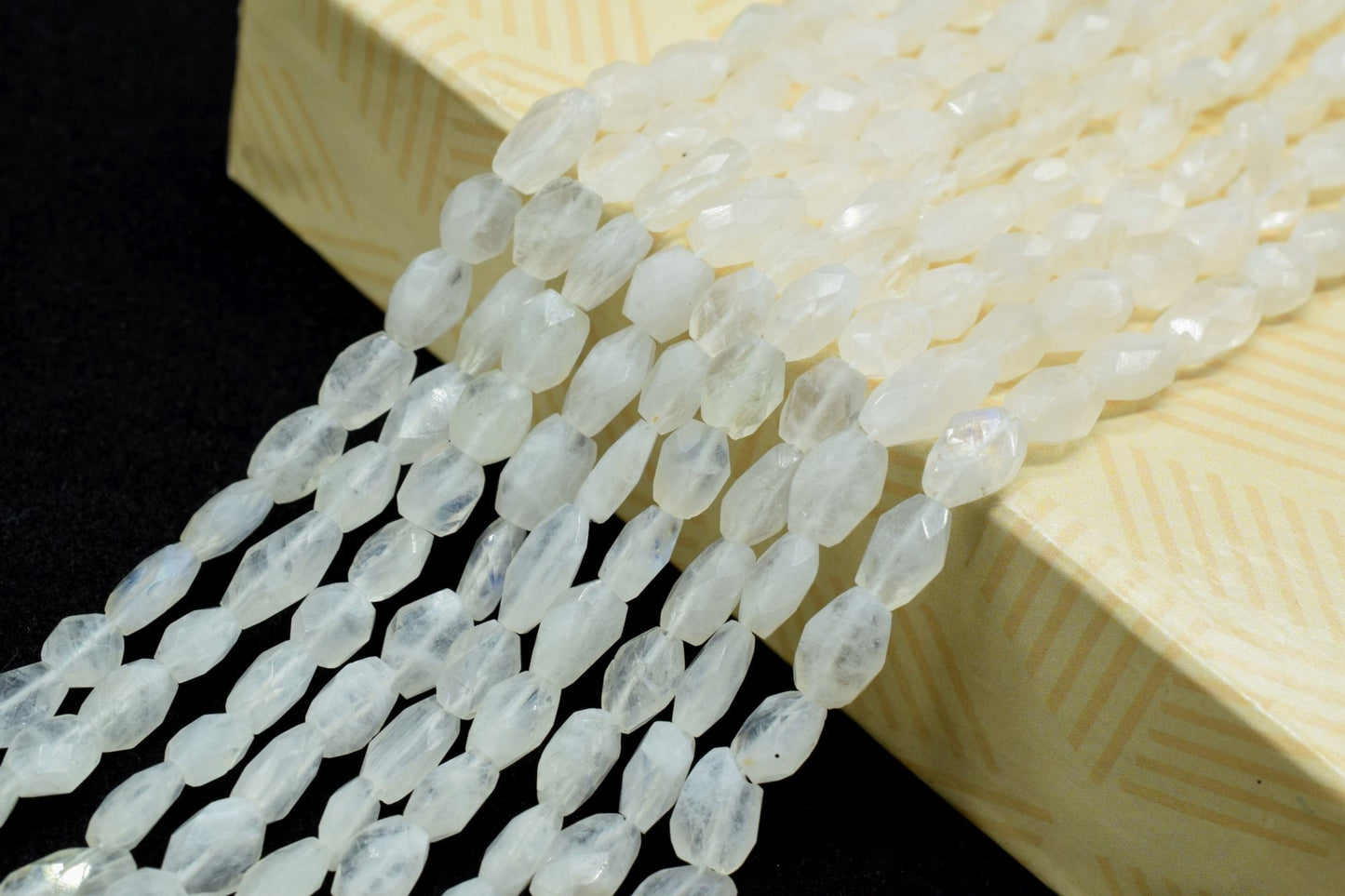 Rainbow Moonstone Flat Faceted Oval Beads, Rainbow Moonstone Beads,Moonstone Faceted Oval Shape Natural Beads,Moonstone briolette Oval beads