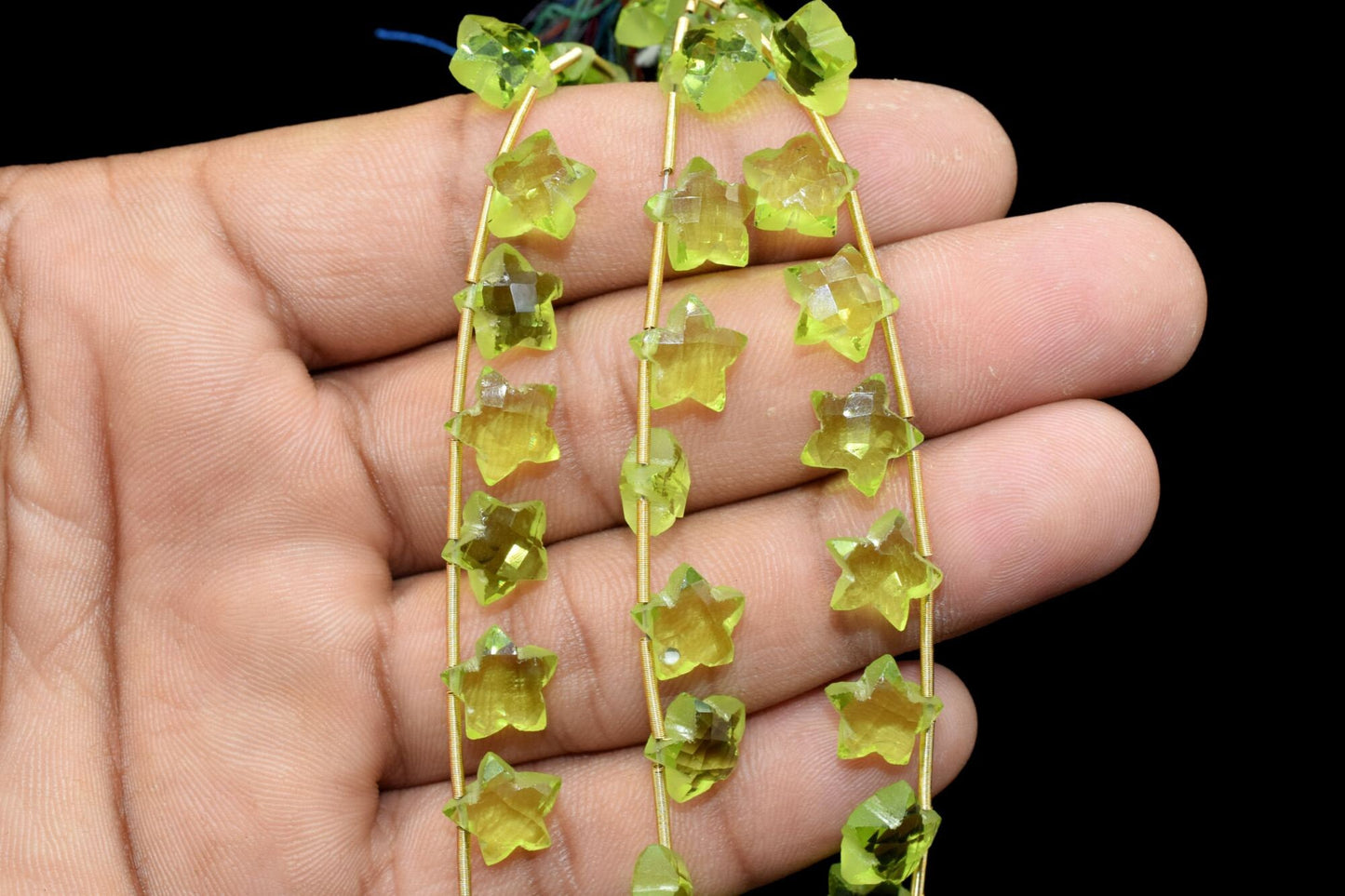10 Pieces Excellent Quality Natural Peridot Carved Star Briolettes, Peridot Carved Shape Briolette Beads,Cut Stone Star Shape Briolettes