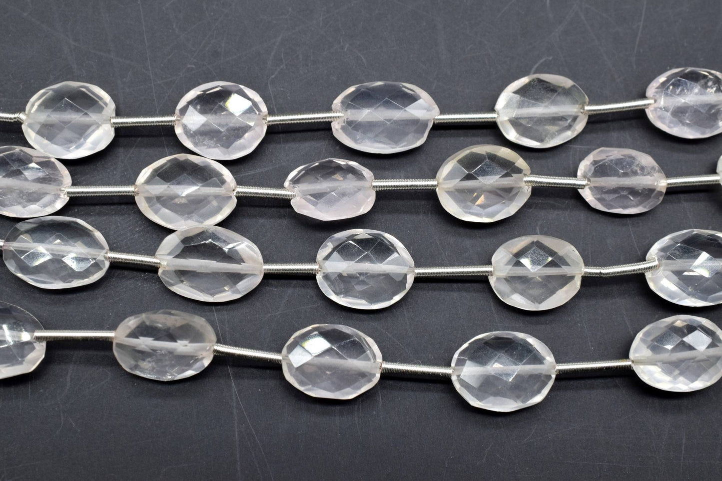 Rose Quartz Oval Shape briolettes,Rose Quartz Vertical Top Drilled briolette,Rose Quartz Faceted Oval Briolettes,Rose Quartz beads,briolette