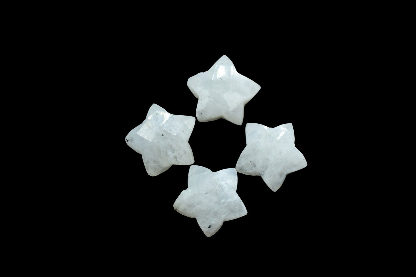 Moonstone 14mm carved star shape Briolettes,star shape Faceted Briolette,Gemstone,Hand Carved Briolette,Carving Gemstone,Carved stones