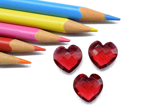 Pink Tourmaline Quartz,Faceted Heart Shape Briolettes 14mm,Loose Gemstone Fancy Beads,AAA Grade High Quality,Heart Shape Briolette,Pink bead