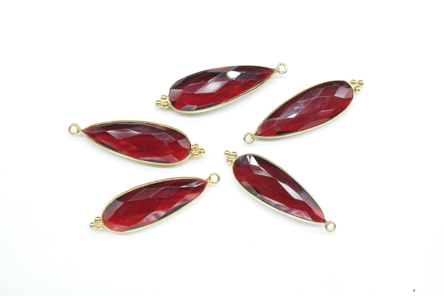 Garnet 10x30mm Bezel charms,Garnet Pendants,Jewelry making Connectors,Gemstone Bezel Connectors,Single Loop Connectors,Designer Bezel charms