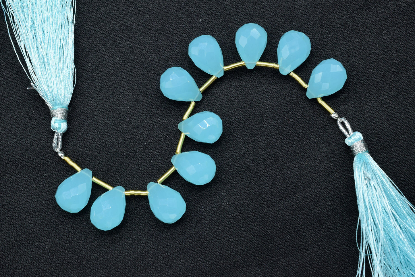 peru Chalcedony Faceted drop Shape Briolettes,10x14mm Faceted Teardro,Peru Chalcedony Faceted Briolettes,jewelry making Beads,Chalcedony