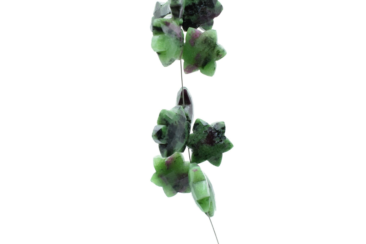 Natural Ruby Zoisite Star shape carved Briolettes,,Gemstone Briolettes,Ruby Zoisite Carved Briolettes,Ruby Zoisite Carved  Briolette