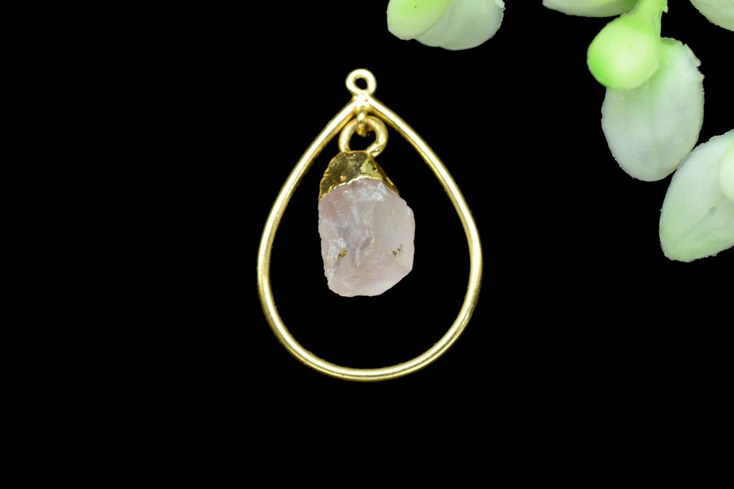 Mountain Rough Stone Pendant,Finding Teardrop,Electroplated Pendant Jewelry,Handmade Dangle Earrings,Station Link Supply,Gemstone Components