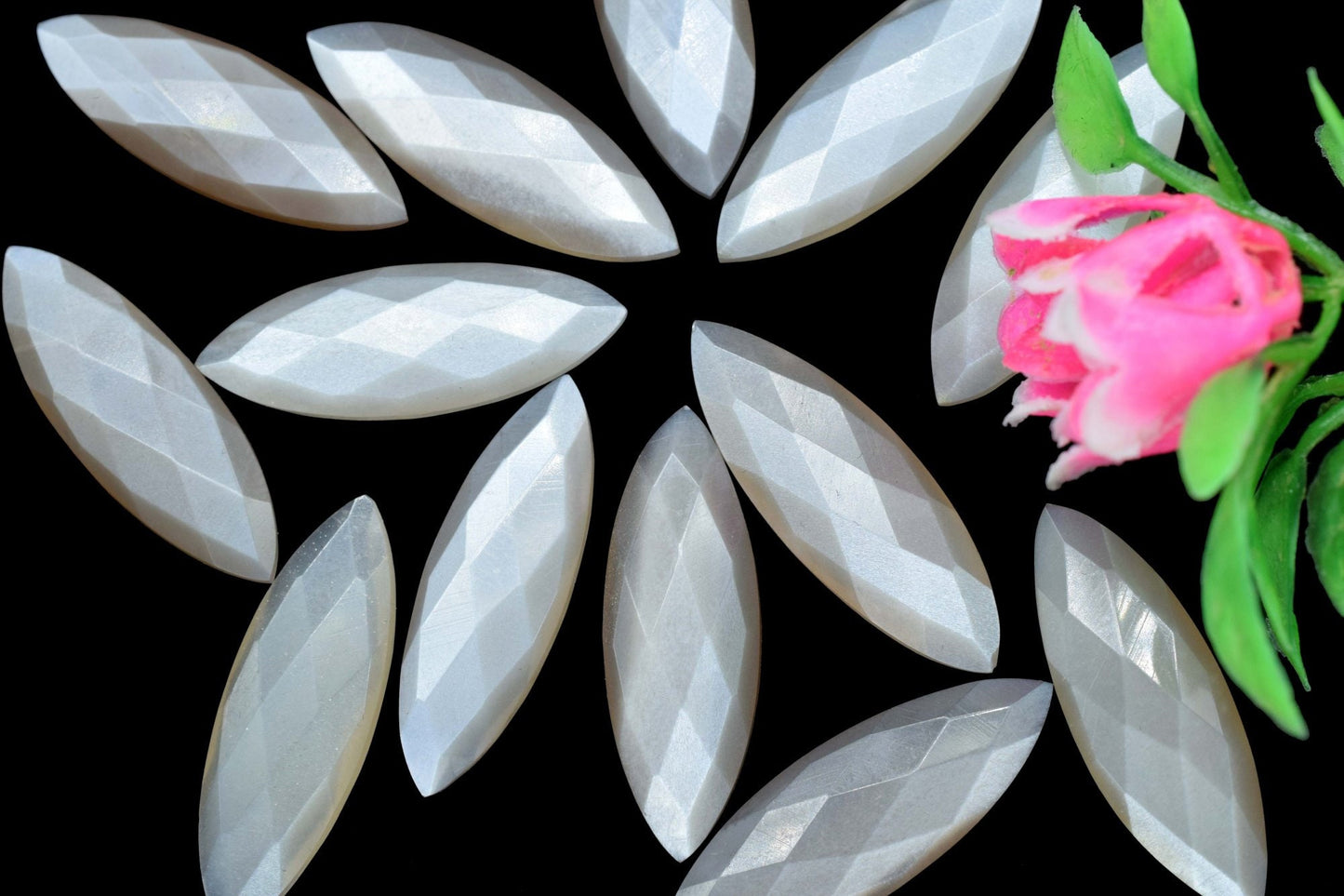 Chocolate Moonstone Briolette, 10x30mm Marquise Drops, Chocolate Moonstone briolettes, Chocolate Moonstone Faceted Marquise Shape Briolettes