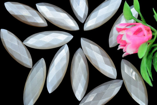 Chocolate Moonstone Briolette, 10x30mm Marquise Drops, Chocolate Moonstone briolettes, Chocolate Moonstone Faceted Marquise Shape Briolettes