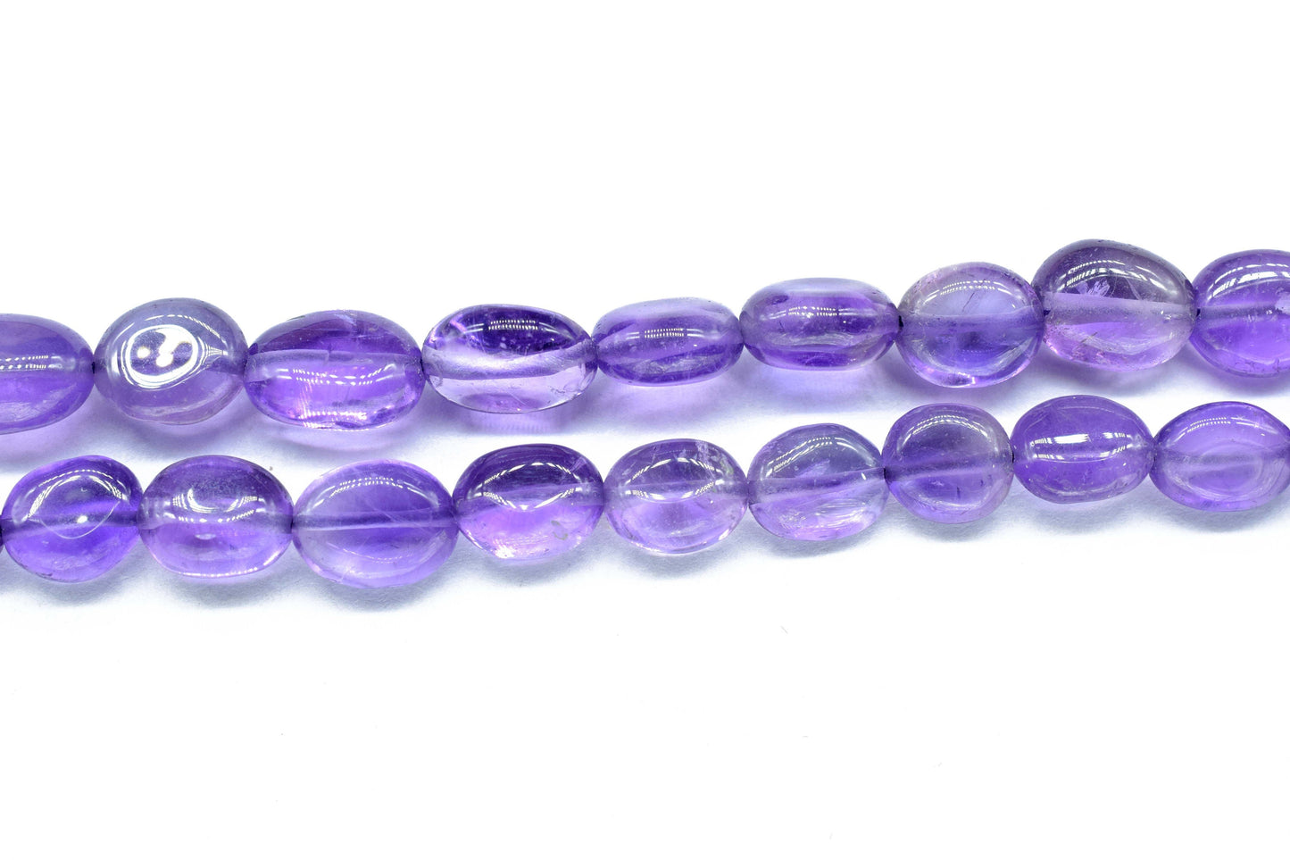 Amethyst Oval Smooth Beads,Amethyst Strands Beads,Gemstone Oval Shape Beads,Handmade Jewelry,Jewelry Making Beads, Amethyst Gemstone Beads