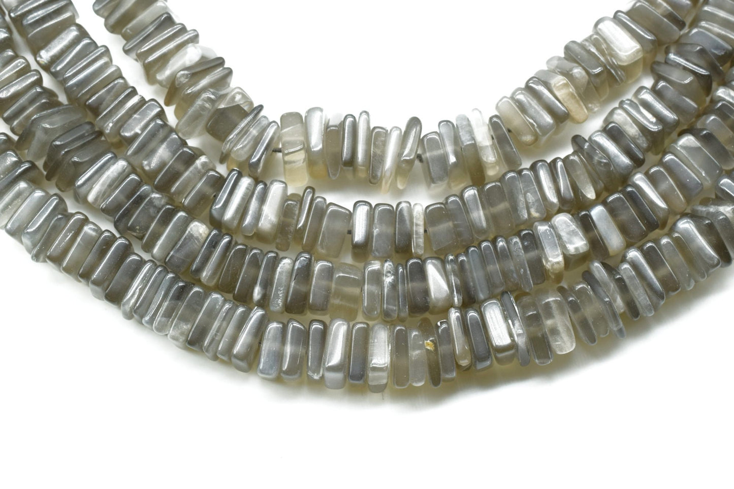 Grey Moonstone Heishi Beads Size 4-6MM 16 inch strand Approx,Moonstone Heishi Beads,Moonstone Heishi Cut Beads,Moonstone beads, smooth Beads