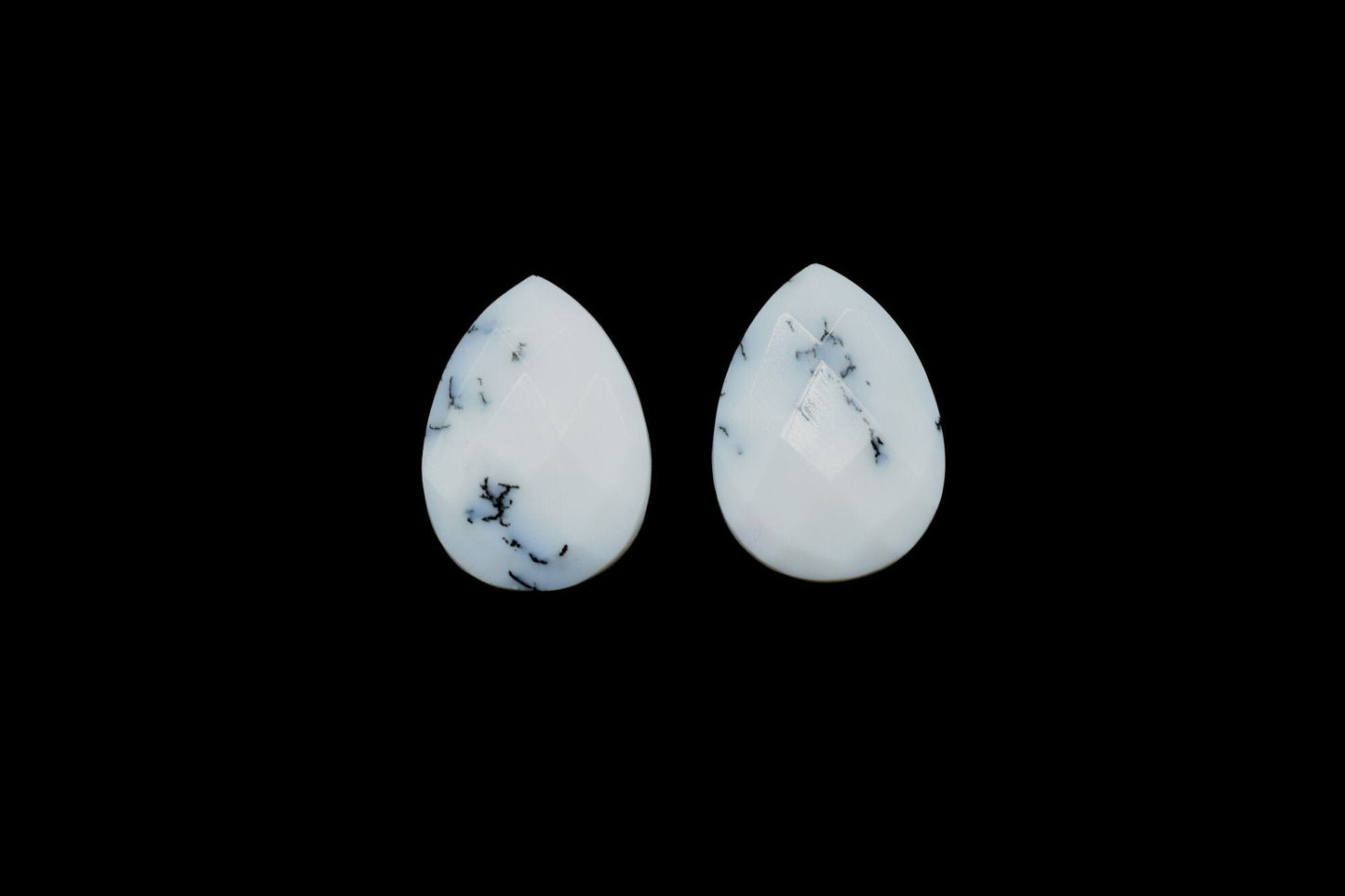 Dendrite Opal pear shape Briolettes,Dendrite Opal 10x14mm Teardrop Bead,Dendrite Opal Faceted Briolette,Calibrated Gemstone,Natural gemstone