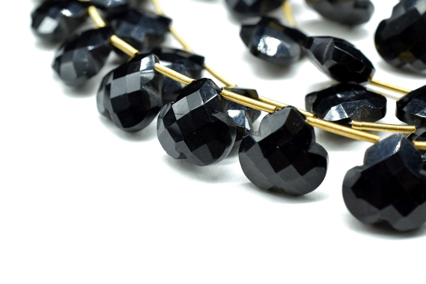 Black Onyx Carving Gemstone briolettes,Fancy Stars Briolette Beads, Carved Drill Star Briolette,Onyx Carved Faceted Briolette Heart Gemstone