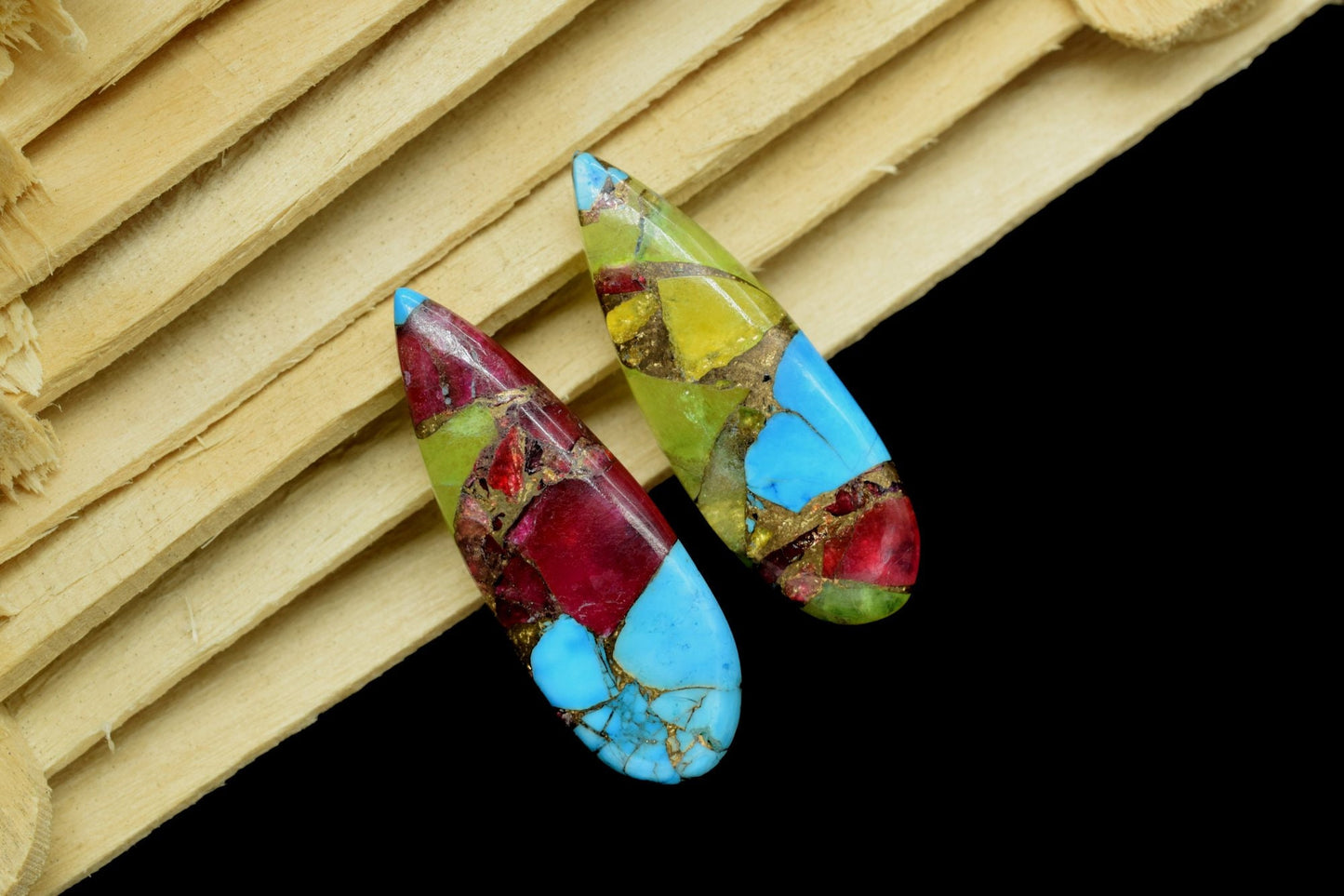 Copper Turquoise 10x30mm teardrop briolettes,Copper Turquoise Briolettes,Teardrop Briolettes,Copper Turquoise Briolette,Fancy Turquoise