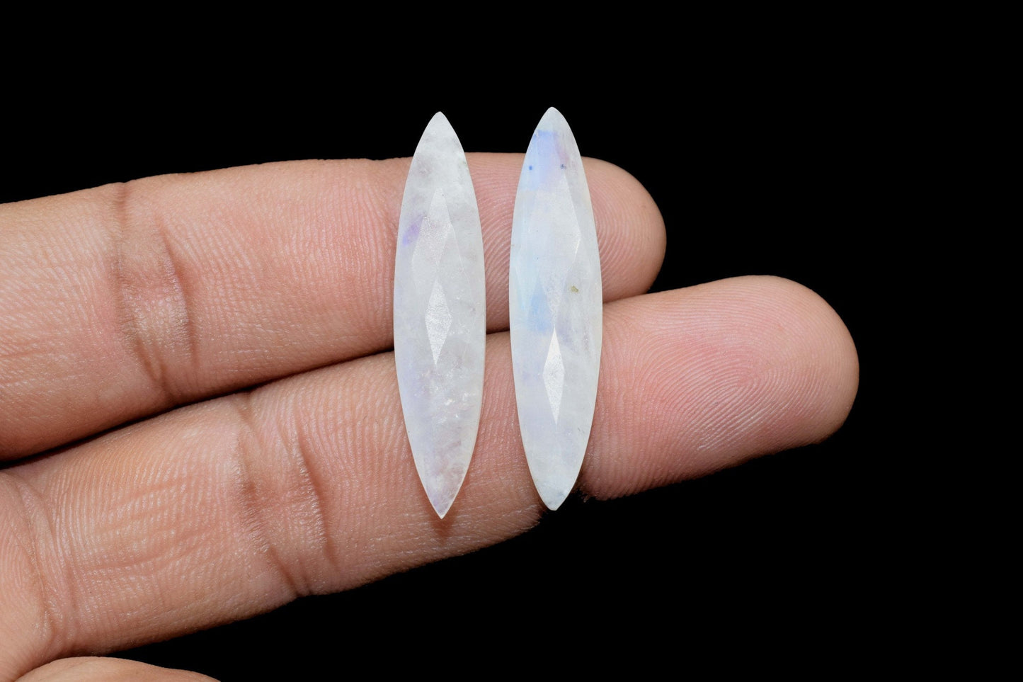 Rainbow Moonstone 7x34mm Briolette Pear,Moonstone Marquise Faceted Briolettes,Flashy Moonstone Beads,Moonstone Briolettes,Moonstone Jewelry