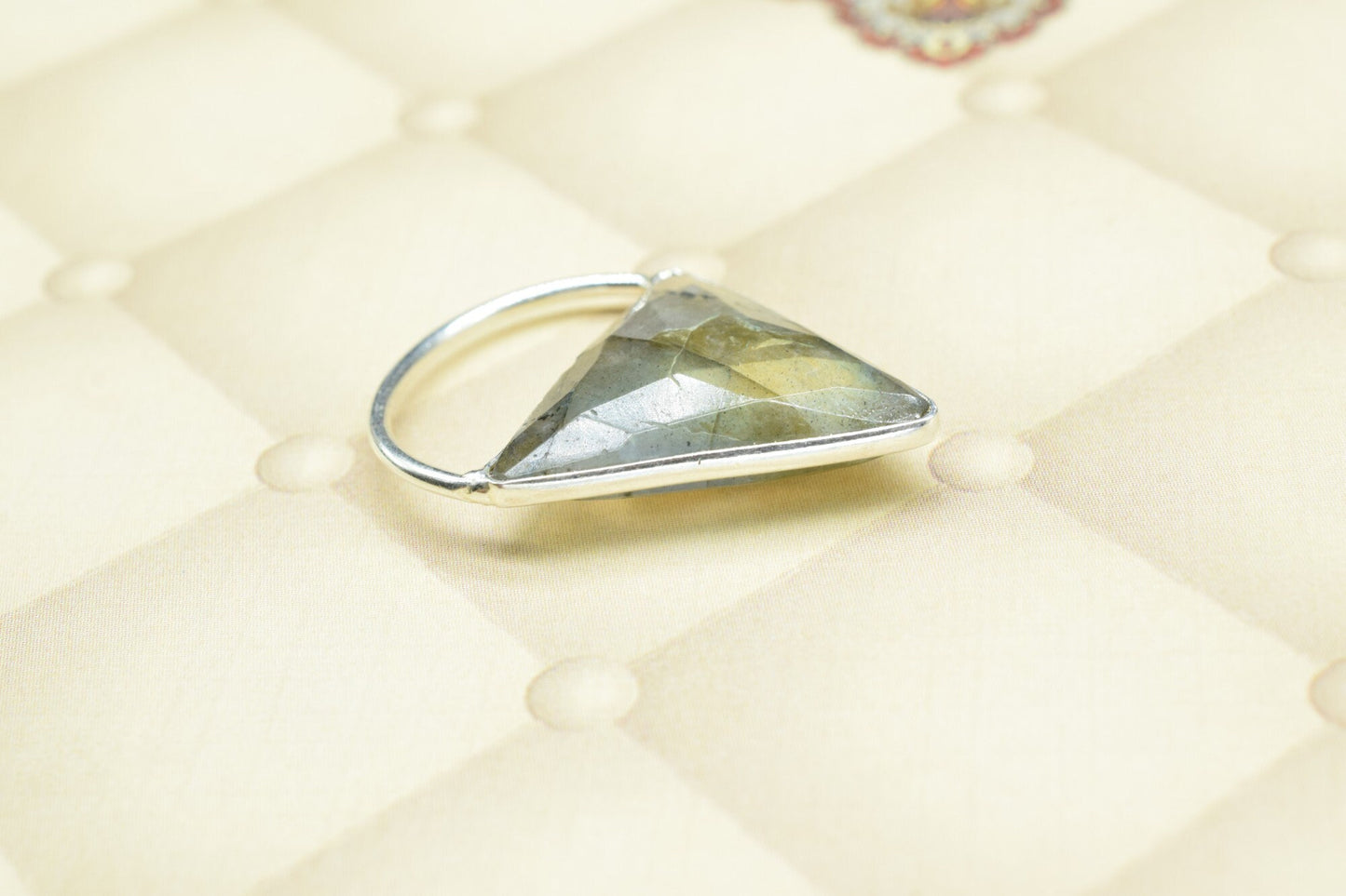 Labradorite Triangle  Connector, triangle   Pendant Component,Handmade Connector, Triangle Shape Pendant,   pendant jewelry,