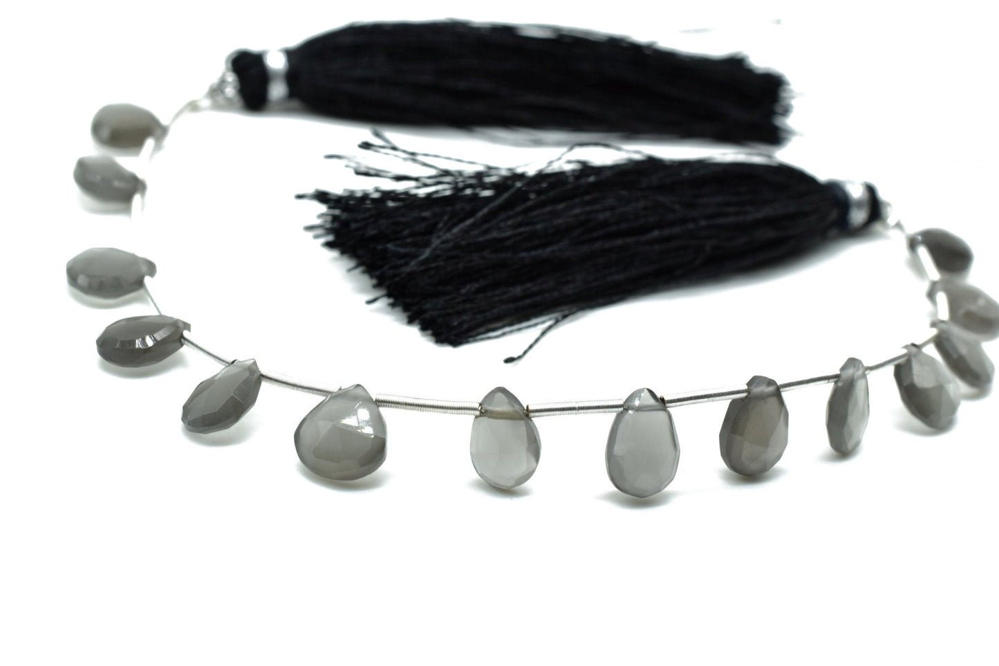 Grey Moonstone 6x8mm TearDrop Briolettes,Moonstone Briolettes,Jewelry making beads,Craft beads,Moonstone Pear shape Briolettes strand,Jewels