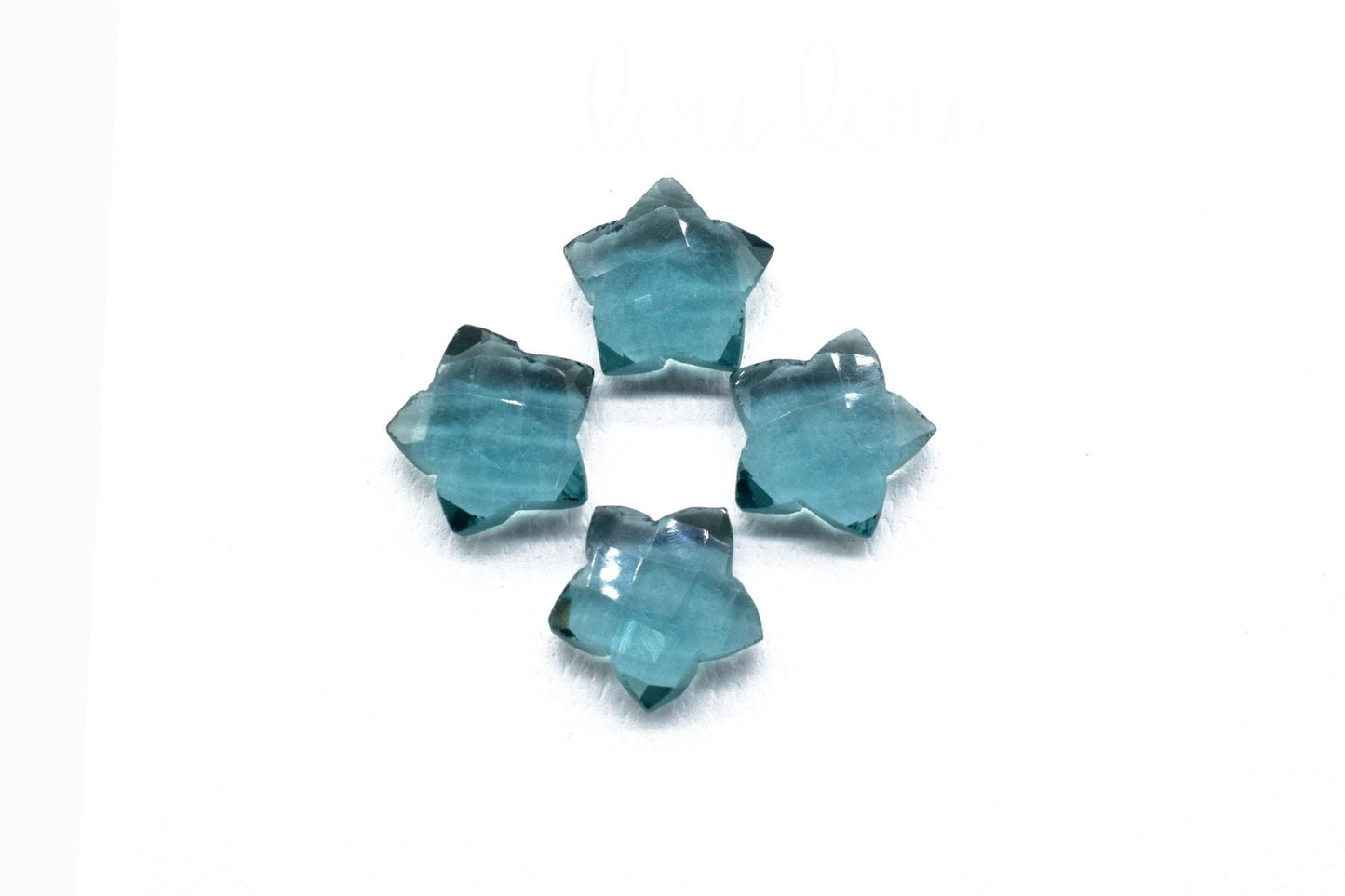 Kyanite 14mm carved star shape Briolettes,star shape Faceted Briolette,Gemstone,Hand Carved Briolette,Carving Gemstone,Carved stones