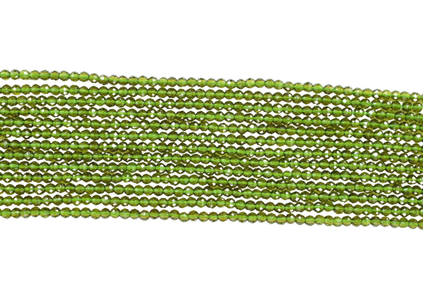 Green Tourmaline Faceted Beads/Beads Strand/Jewerly Making Beads/2mm Green Beads Strand/Loose Beads/Rondelle Beads/Full Strand Beads/Gift