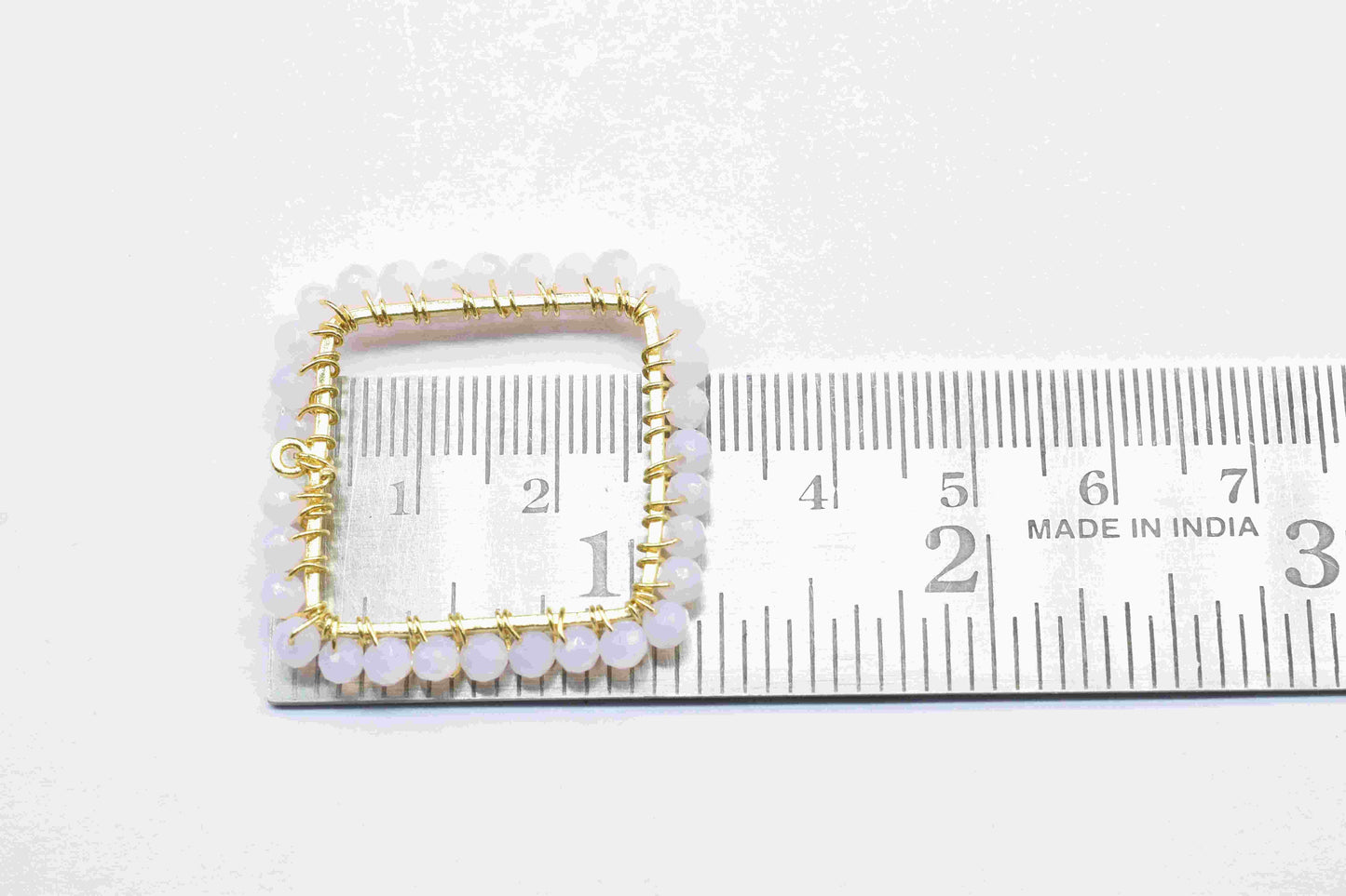 Rose Quartz Wire Wrapped Dangle Connector, Gemstone Component, Handmade Earring, Finding Necklace Component Jewelry,Beaded Earring Connector