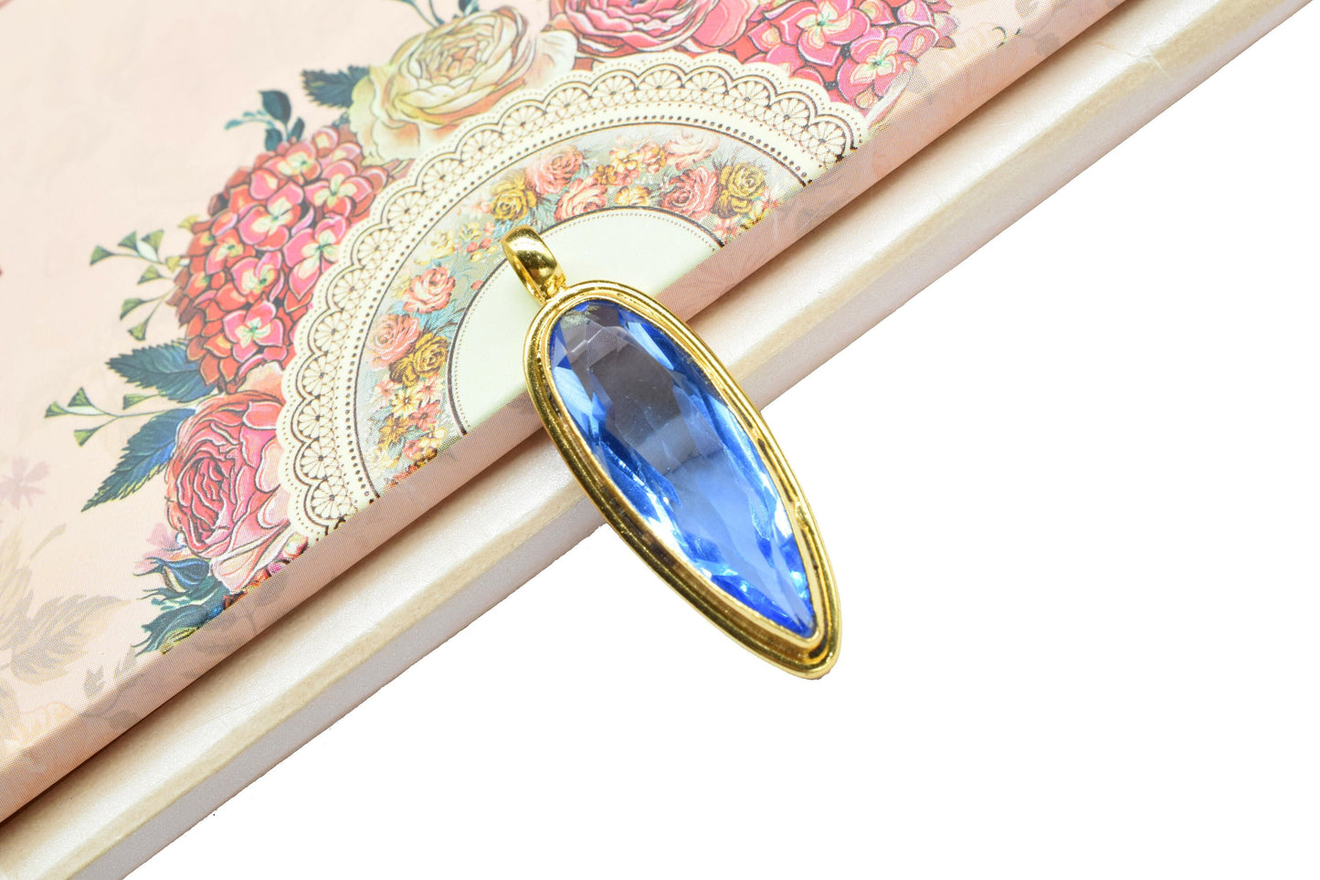 Tanzanite Bezel Pendant Charms,Brass Pendant,Handmade Craft,Teardrop Pendant Jewelry,Gemstone Pendants,Statement Pendant,Loop Pendant,Gift