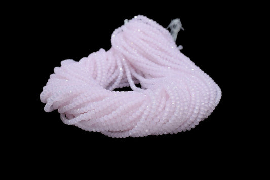 Rose Quartz 3.50mm Faceted Beads,Rose Quartz Jewelry Making beads,Pink Gemstone Wholesale Beads supplier,Rose Quartz Beads,craft supplies