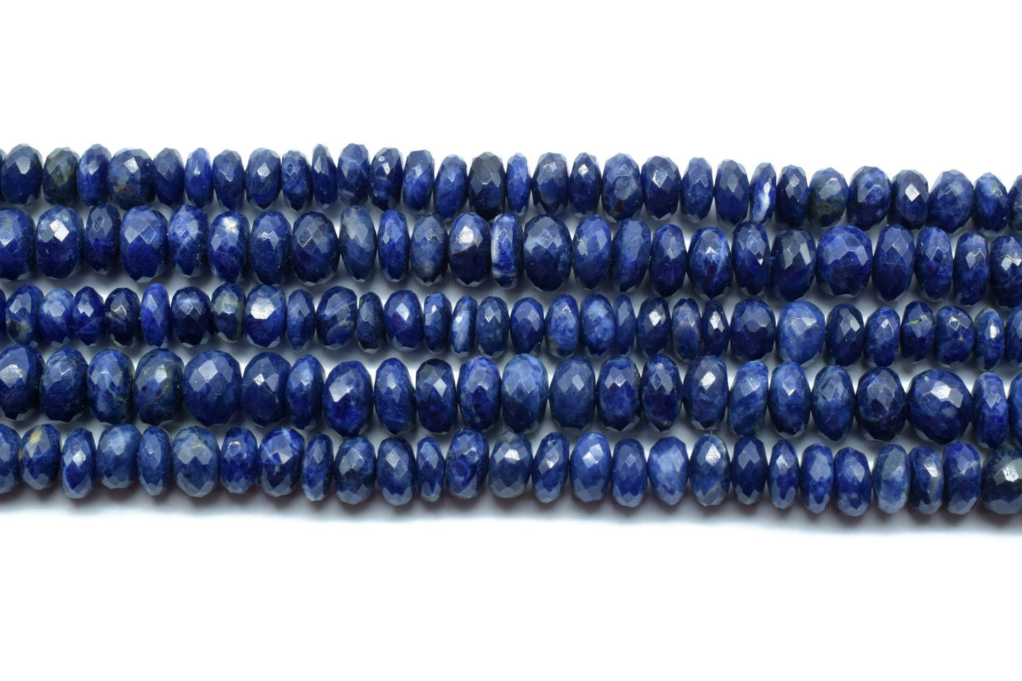 Lapis Lazuli rondelle Beads,8mm to 8.5mm faceted Beads,Dark Blue stone beads,Semi Precious Beads,Lapis Big size bead,fine quality beads,